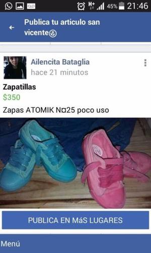 2 pares de Zapatillas marca ATOMIC
