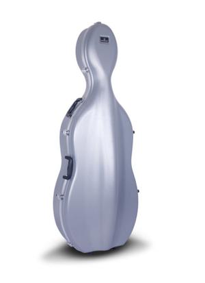 Estuche rígido de cello de 4/4 color plateado