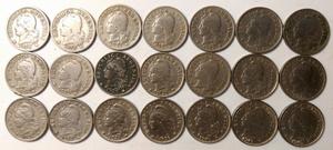 Lote De 21 Monedas De 5 Centavos Argentinas De 