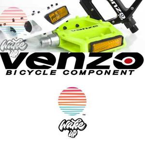 Pedal Venzo Bici Aluminio 9/16 Bici Mtb Bmx 100% +