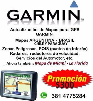 Actualización Mapas GPS Garmin