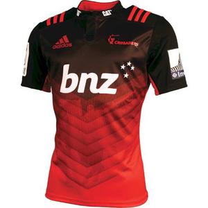 Camiseta Rugby Crusaders  Roja Y Negra