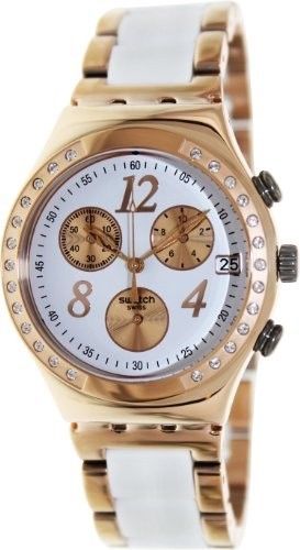 RELOJ MUJER SWATCH DREAMWHITE ROSE CON PIEDRAS