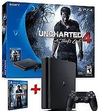 SONY PLAYSTATION SLIM CON UNCHARTED 4