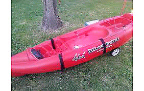 Vendo kayak atlantiks k1 con pala...carro...de trasporte