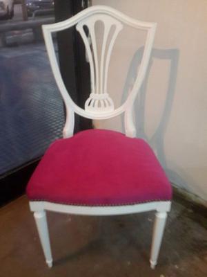 sillas intervenidas con tapizado a eleccion