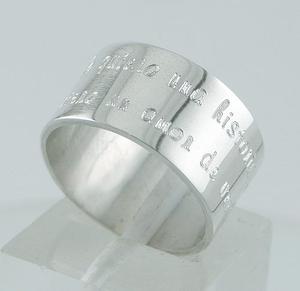 Alianza-anillo Con Frase Grabada Plata 925, Elegi Tu Frase!!