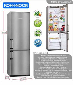 Heladera Koihnoor Acero Kga acero Inox- Mym Hogar