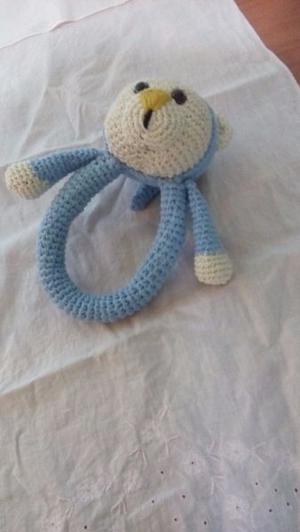 Sonajero osito amigurumi