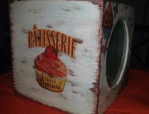 Caja de galletitas vintage/ cup cakes