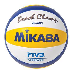 Pelota Voley Vls 300 Beach Cuero Ofic Mikasa Volley Vls300