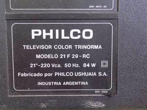 Televisor Philco 21 Pulg Color Pda Robles funcionando