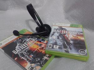 Battlefield 3/4 Xbox 360 + Auric.original $499