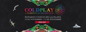 Entrada Coldplay Campo General  En La Plata