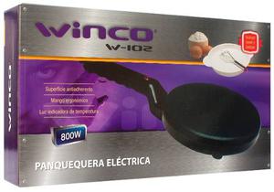 Panquequera Electrica Winco W-102 Bowl Y Batidor En Recoleta