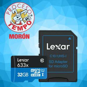 Tarjeta Micro Sd 32gb Lexar 633x 95mbs