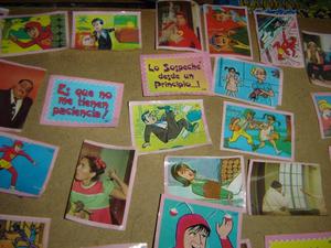 lote de mas 40 figuritas del chavo del 8