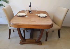 Antigua mesa madera maciza