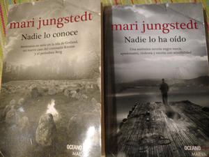 Dos libros. Autor Mari jungstedt
