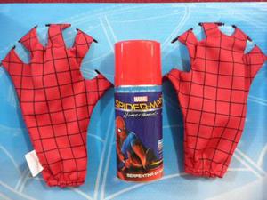 Super Guantes Spiderman Con Lanza Telaraña