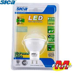 Dicroica Led 6w 220v Gu10 Calida Spot Sica Electro Medina