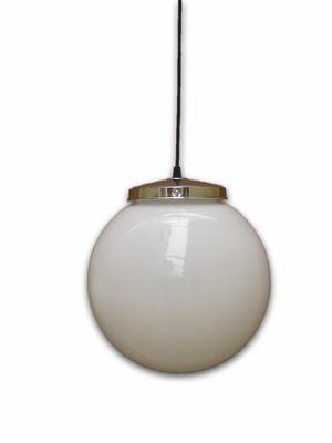 Lampara Colgante Globo Bocha Vidrio Opal 30 Cm