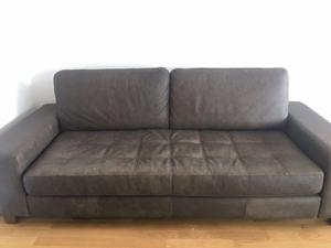 Sillón Praga big love seat, 2,25 tapizado en cuero