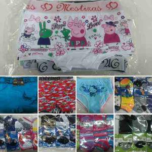 X 9 Docenas Lencerías Niños + Adulto Hermoso Para Vender!