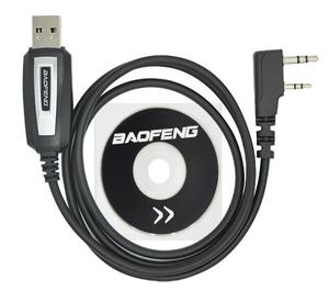 Baofeng Cable De Programacion Usb + Cd-rom Original Oem