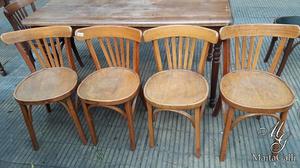 Fantástico Juego De 4 Sillas Thonet De Bar. Cód.: #