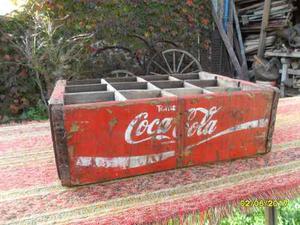 Antiguo Cajón De Coca Cola 12 Botellas En Madera Ver