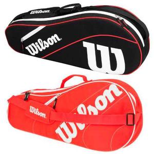 Bolso Raquetero Wilson Advantage X 3 Raquetas Tenis - Olivos