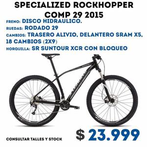rock hopper compt 29 specialized hidraulico mtb