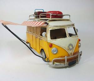 Combie Volkswagen Chapa Miniatura De Coleccion Decorativa
