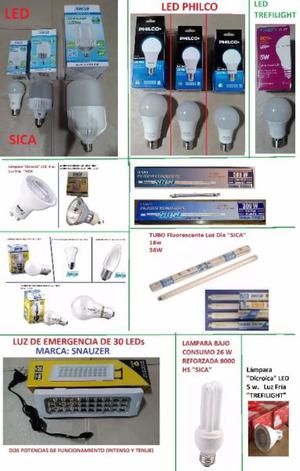 LAMPARA LED LUZ DE EMERGENCIA BAJO CONSUMO HALOGENA CUARZO