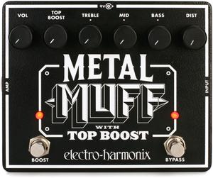 Metal muff top boost pedal para guitarra eléctrica