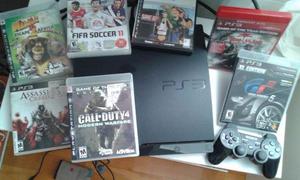 Playstation 3 Sony Muy Buen Estado + 6 Juegos