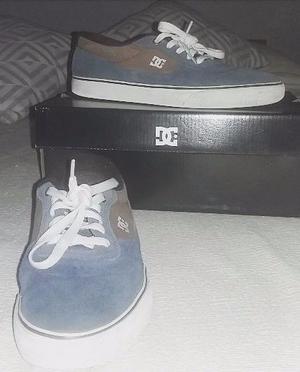 Zapatillas DC azul/marrón
