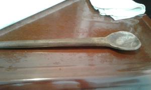 Cucharon antiguo madera