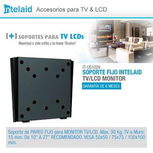 Soporte Fijo Intelaid Tv 10 A 23, Vesa 100x100, Máx. 30 Kg