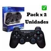 Combo De 2 Joystick Sony Ps3 Bluetooth Inalam+cable S/cargo