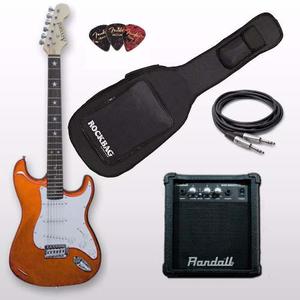 Combo Kit Guitarra Electrica Amplificador Accesorios
