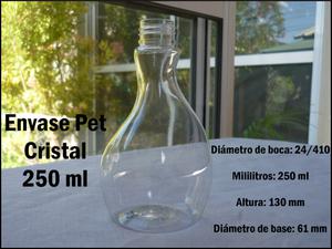Envase Pet Cristal 250 ml