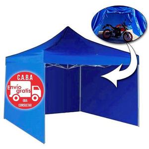 Gazebo Plegable 3x3m Armado Rapido Con 4 Paredes + Piso