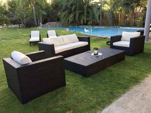 Living Exterior En Rattan Sintetico Plastico