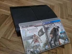 Play Station 3 + 2 Juegos (assassins4 Y Watch Dog)