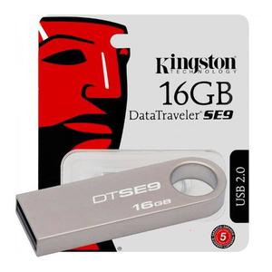 Pen Drive Kingston 16gb Dtse9 Usb 2.0 Metalico Original