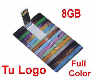 Pendrive 8gb Usb 2.0 Tipo Tarjeta Con/sin Logo