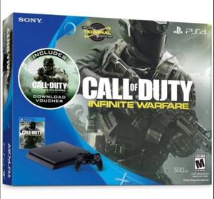 Play station 4 ultra slim nueva + call of dutty infinite