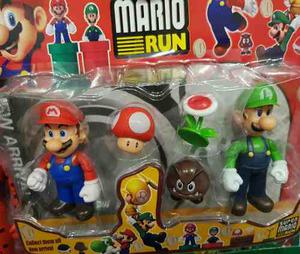 Set Muñecos De Mario Y Luigi Bross +personajes